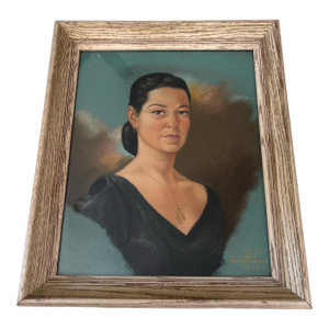 Portrait of a Woman Drawing by Vincent Hoctera 1956