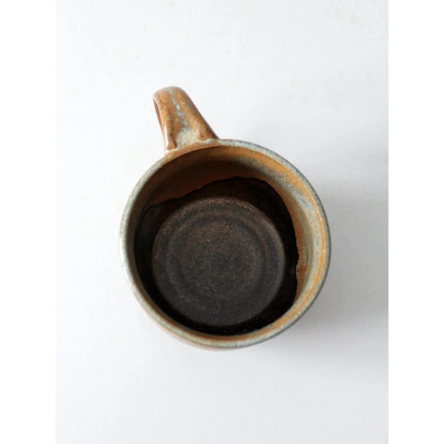 Late 20th Century Vintage Studio Pottery Mug For Sale - Image 5 of 11