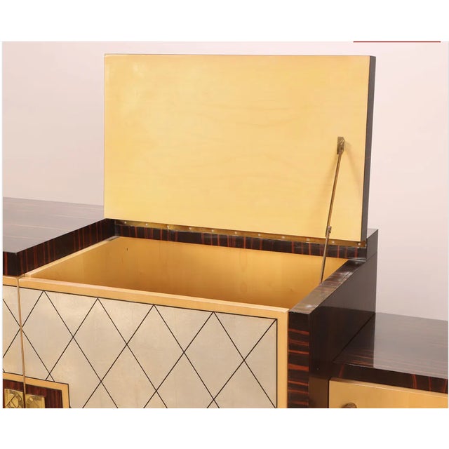 Art Deco French Ebony Macassar Art Deco Sideboard c.1930's' For Sale - Image 3 of 6