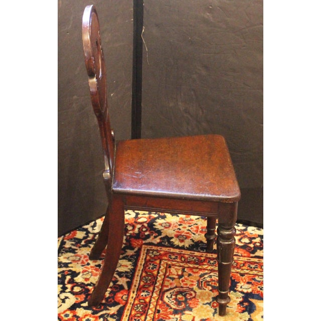 Circa 1840 English Armorial Hall Chair For Sale In Raleigh - Image 6 of 9