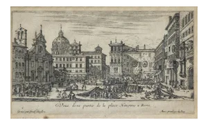 Giuseppe Vasi, Spiaggia detta La Regola, Etching, 1747
