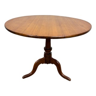Antique 19th Century Tripod Pedestal Dining Breakfast Table For Sale