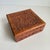 Hand Carved Teak Box Floral Motif Hinged Lid Nice decorative piece, or use as a jewelry box.