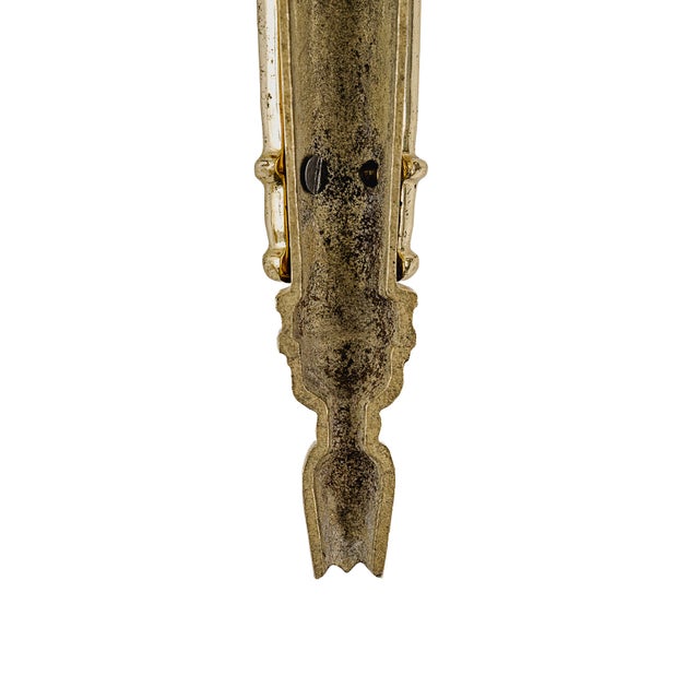 French Neoclassical Style Bronze/Brass Two-Arm Wall Sconces Set of 2 For Sale - Image 12 of 15
