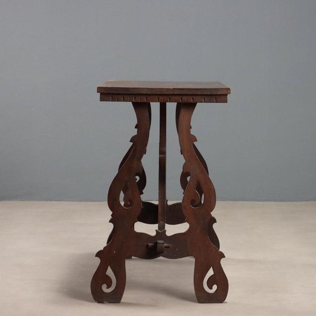 Italian Walnut Coffee Table For Sale - Image 3 of 10