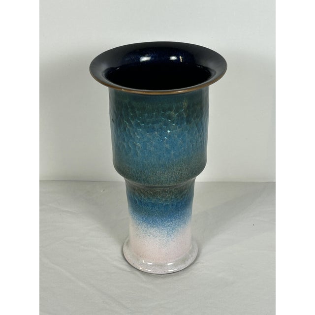 Enamelled Copper Vase from Studio Del Campo, 1990s For Sale - Image 6 of 10