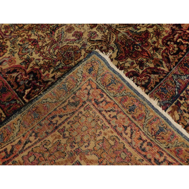 Antique Persian Kerman Lavar Rug For Sale - Image 12 of 13