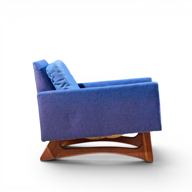 Brown Adrian Pearsall for Craft Associates 2406-C Mid Century Walnut Lounge Chair For Sale - Image 8 of 9