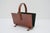 Magazine Rack in Leather and Brass from Jacques Adnet, 1950s, in Very Good conditions. Designed 1960 to 1969