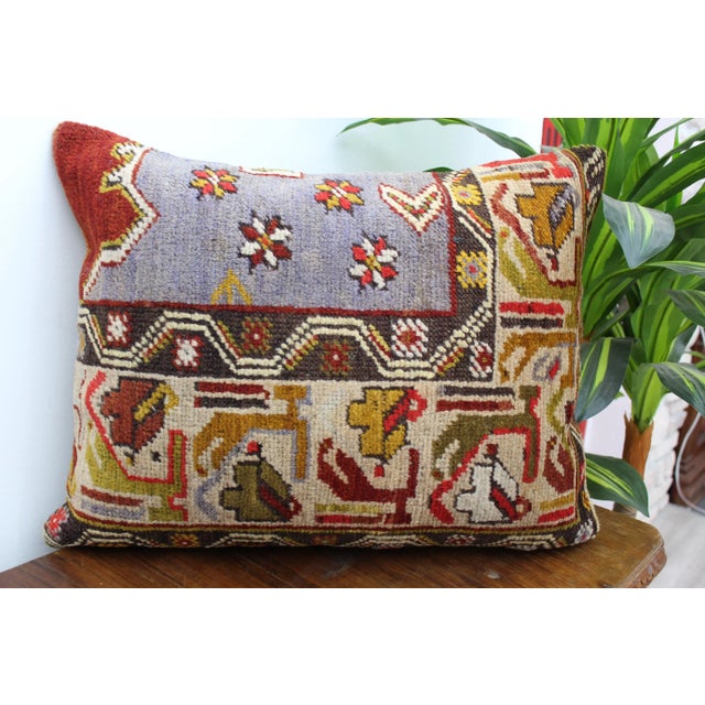 Beige Turkish Kilim Decorative Pillow Cover - 17.5"x22" For Sale - Image 8 of 12