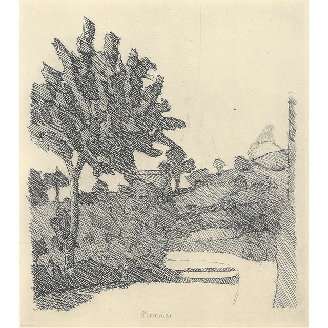 Giorgio Morandi, Grizzana Landscape, 1932-1957, Lithograph For Sale - Image 3 of 7