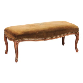 19th C. French Louis XV Style Window Bench For Sale