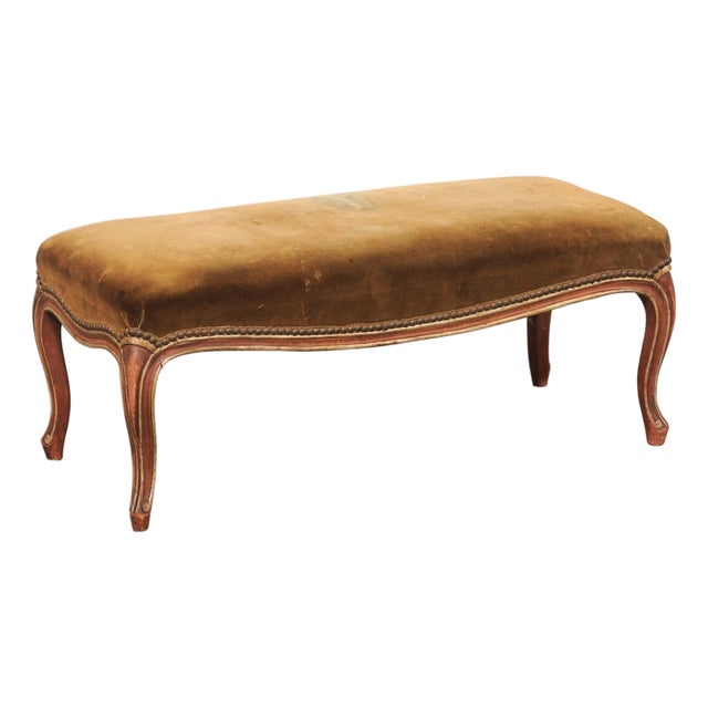 19th C. French Louis XV Style Window Bench For Sale