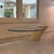 Cantilivered zephyr coffee table by J. Wade Beam for Brueton in duotone lacquered finish. Measures: Height to glass, 14...