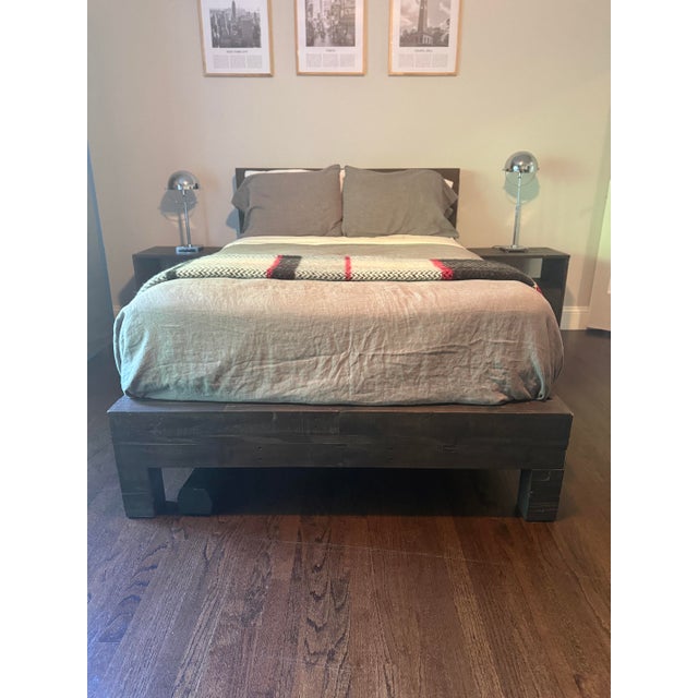 Chestnut West Elm Emmerson Bed, Full, Chestnut For Sale - Image 8 of 18
