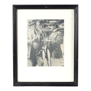 1920s Black & White Framed Gentlemen Signed Photograph