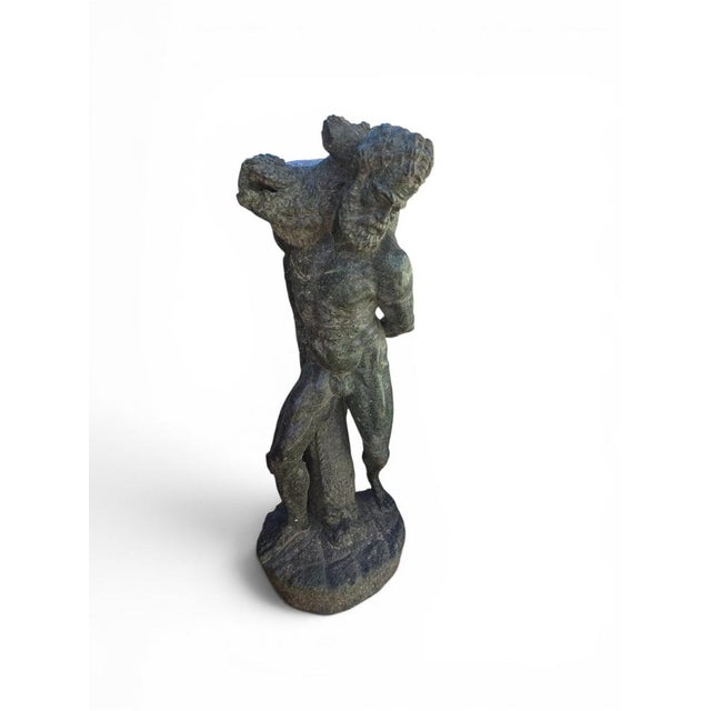 Sculpture of Hercules, 19th Century, Serpentine For Sale - Image 4 of 12