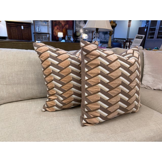 Design Plus Gallery presents a Pair of Harwich Throw Pillows from Williams-Sonoma. These pillows are striking and made...