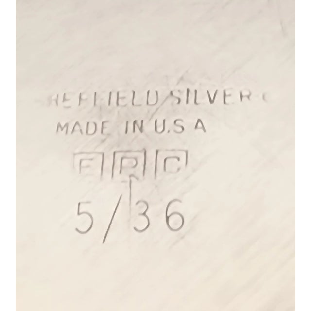 Silver Vintage Sheffield Silver Serving Dish – 3-Piece – Ornate Handles – Divided Insert – Epc Mark – 12" For Sale - Image 8 of 8