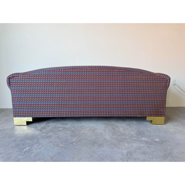 1980’s Postmodern Milo Baughman–Style Sofa by Classic Gallery For Sale In Miami - Image 6 of 12