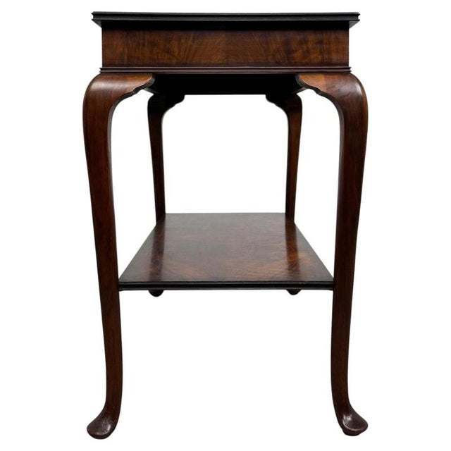 Brown Antique Early 20th Century English Edwardian Burr Walnut Side Table For Sale - Image 8 of 10