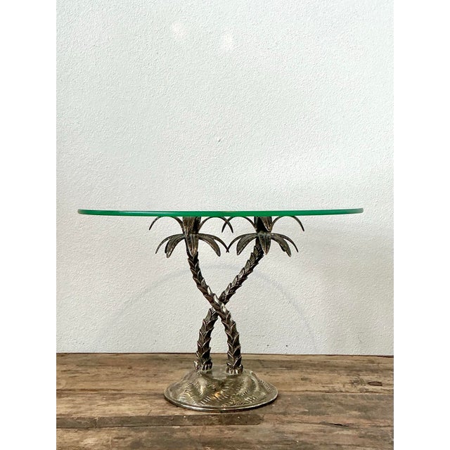 Contemporary Vintage Crossed Palm Cake Stand For Sale - Image 3 of 12