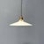 Antique White Opaline Bowl Pendant Lamp with Brass Fitting, 1930s For Sale - Image 13 of 13