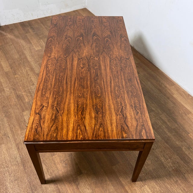 Brown C. 1960s Frits Henningsen Danish Rosewood Coffee Table For Sale - Image 8 of 10
