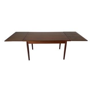 1960s Danish Modern Teak Extending Dining Table by Am Ansager Møbler For Sale