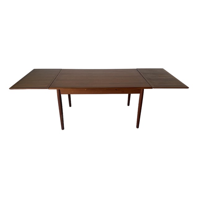 1960s Danish Modern Teak Extending Dining Table by Am Ansager Møbler For Sale