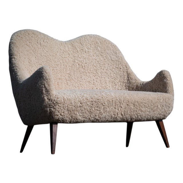 Swedish Modern 2-Seater Sofa, 1950s For Sale