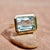 Kai One-of-a-Kind Aigs Certified 5.81ct Aquamarine East-West Ring in 14k Gold Size 7 For Sale In Los Angeles - Image 6 of 8