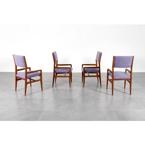 Cassina Mid-Century Mod. 111 Wooden Chairs attributed to Giò Ponti for Cassina, Italy, 1950s, Set of 4 For Sale - Image 4 of 18