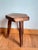 Brutalist Stool in Wood, 1960s For Sale - Image 4 of 11