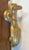 Large antique 19th century Georgian style heavy cast brass doctor's door knocker. Measures 9" tall and extends 4 1/4" out...