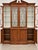 Chippendale English Smith Watson Chippendale Style Burl Yew Wood Bookcase Cabinet For Sale - Image 3 of 8