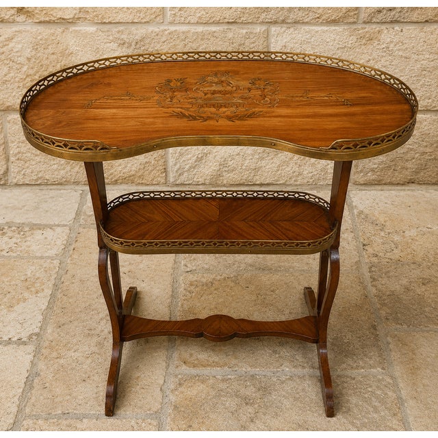 Brown Art Nouveau Two-Tiered Tea Table, 1890s For Sale - Image 8 of 8