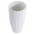 Mid-Century Modern XL Modernist Fluted White Bisque Vase For Sale - Image 3 of 5