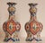 Delft Vases Polychrome Knob Vases Vintage Delftware Ceramic a Pair For Sale - Image 6 of 13