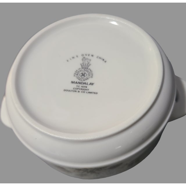Ceramic Late 20th Century Royal Doulton t.c 1079 Limited Fine Oven China Mandalay Small Covered Casserole Dish For Sale - Image 7 of 8