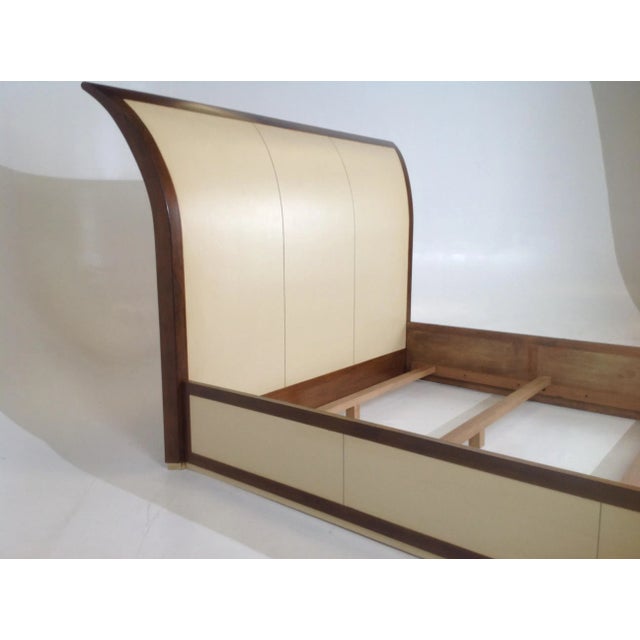 Medellin Mid-Century Style Queen Bedframe For Sale In San Diego - Image 6 of 8