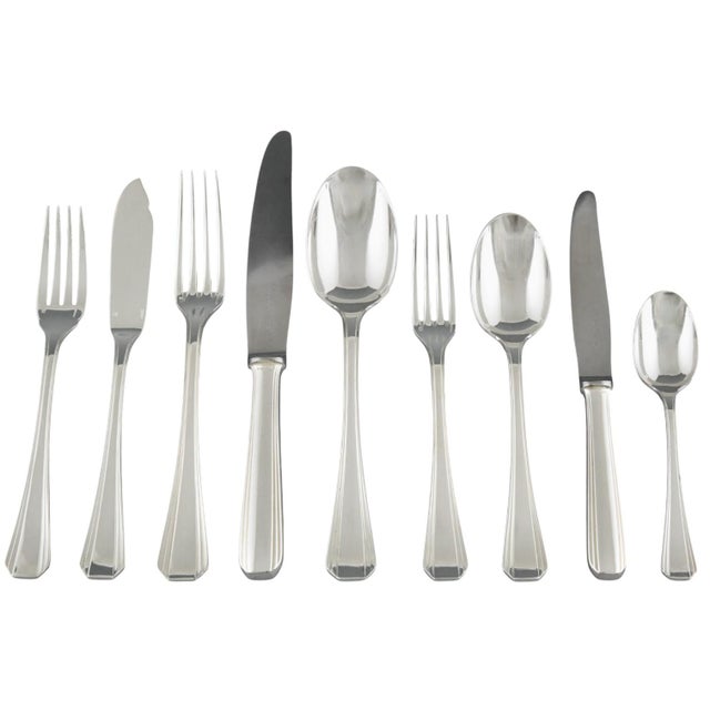 Art Deco Flatware Set by Luc Lanel for Christofle, 1936, Set of 117 For Sale - Image 9 of 9