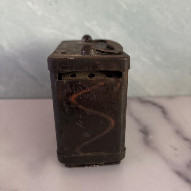 Traditional Early 20th Century Metal Coin and Bill Bank Turbotville Pennsylvania For Sale - Image 3 of 4