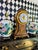Baroque Castilian Imports Oversized Italian Florentine Style Hand-Painted Mantel Clock For Sale - Image 3 of 18