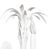 Worlds Away Matthew Izzo Home Resada White Palm Spray Two Arm Tole Metal Wall Sconce For Sale - Image 4 of 5