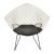 White Diamond Chair attributed to Harry Bertoia for Knoll For Sale - Image 9 of 9