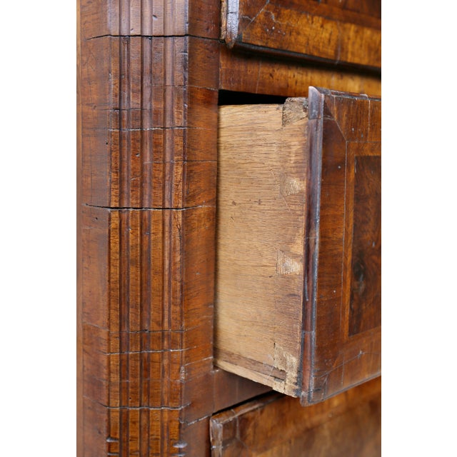Wood George II Walnut Chest on Chest For Sale - Image 7 of 13