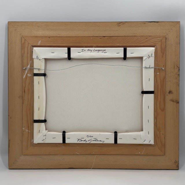 Vintage Randy Galloway “In Any Language” Signed Limited Edition Giclée on Canvas 10/150 For Sale - Image 10 of 12