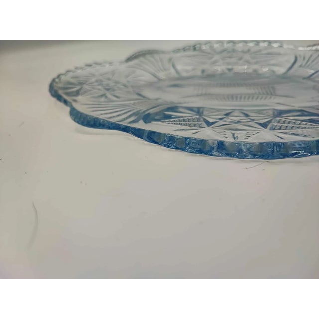 Light Blue Glass Bowl from Ząbkowice Steelworks, 1970s For Sale - Image 4 of 6