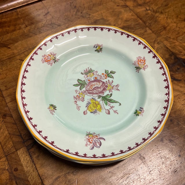Antique Adams Calyxware Dinner Plates- Set of 6